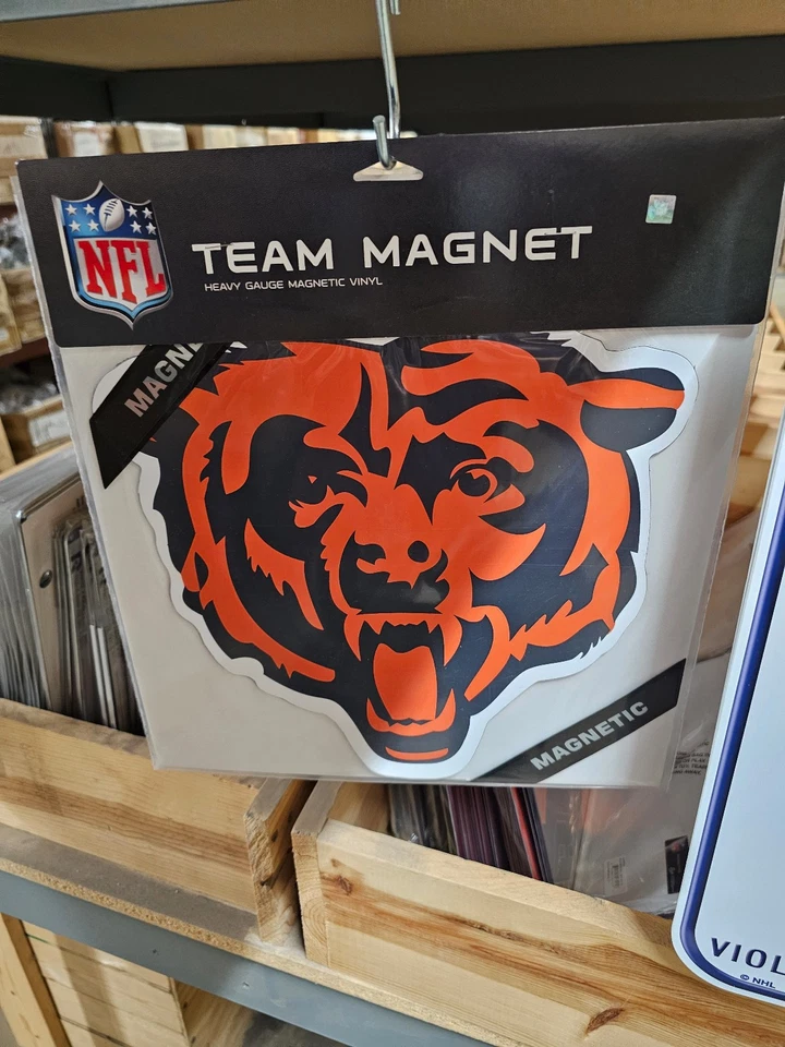 CHICAGO BEARS  NFL  FOOTBALL MAGNET CAR OFFICE 12 Inch Helmet NEW - Image 1 of 3