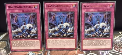 Yugioh 3X REANIMATIONSWELLE, DREV-DE067, RARE, 1.AUFLAGE - Bild 1 von 2