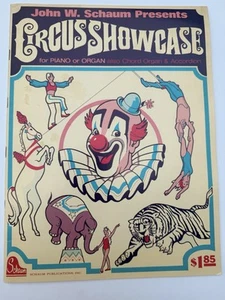 Vintage Zirkusvitrine für Klavier oder Orgel Notenbuch Schaum Publikationen 1977 - Bild 1 von 7