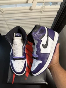 Jordan 1 Retro OG High Court Purple 2.0 Size 8 Clean Condition - Picture 1 of 18