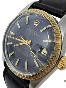 Rolex Oyster Date Ref. 1505 Steel Gold Blue Dial Patina - Picture 1 of 19