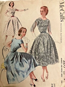 McCall's 3577 1956 Vintage Kleid Schnittmuster. Original. Unbenutzt. Größe 16 - Bild 1 von 3