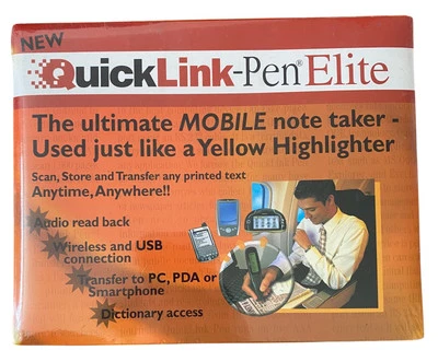 Quick Link Pen Elite Mobile Note Taker Brand NEW SEALED FREE SHIPPING - Image 1 of 4
