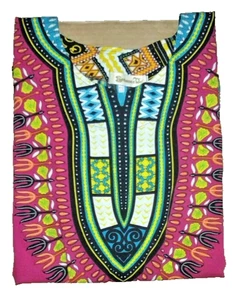 Shoreline Unisex Africa Dashiki Style Multi Color Short Sleeve Pullover Size XL - Picture 1 of 4