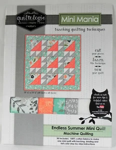 Mini Mania Trapunta ""Estate infinita"" di Quiltologie, 19""x19", Trapuntatrice a macchina - Foto 1 di 4