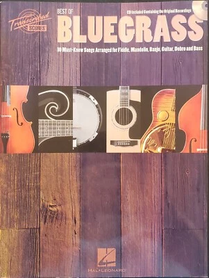 Bluegrass Best Of Fiddle Guitar Bass Dobro Mandolin Banjo Sheet Music Song Book - Image 1 of 4