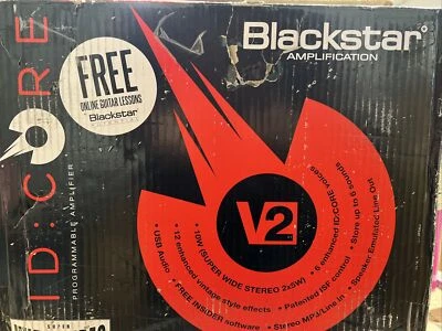 Blackstar ID:Core 10 V2 10W Digital Stereo Guitar Combo Amp Black NEW - Image 1 of 4