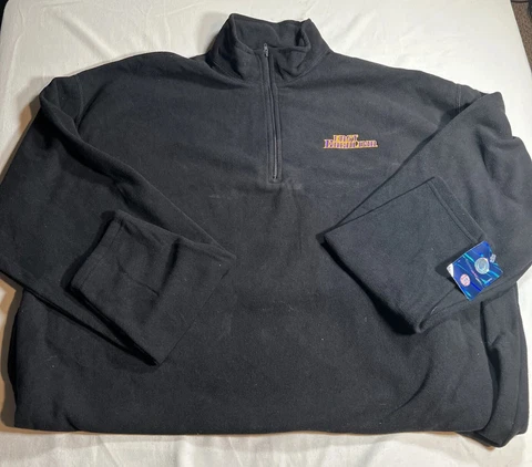 Vintage East Carolina University Pirates Embroidered Fleece 1/4 Zip Lg  1998 Cover