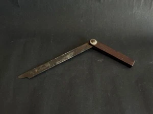 OLD VINTAGE SOLID ROSE WOOD & IRON WOOD WORKING BEVEL TOOL, HAND TOOL - Picture 1 of 14