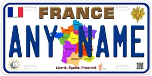 France Custom Personalized Novelty Car Tag License Plate - Picture 1 of 4