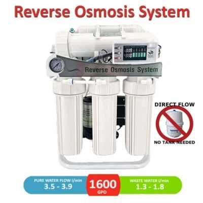 1600GPD & 800GPD Pumped Reverse Osmosis System - LCD Auto Computer - Image 1 of 4