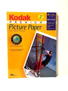 Kodak Premium Picture Paper - 30 Sheets High Gloss for Inkjet Printer - Picture 1 of 4