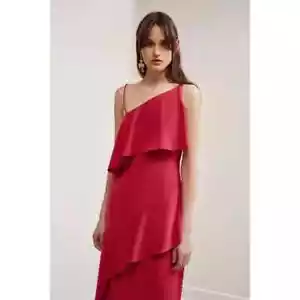 Vestido midi Keepsake The Label color rosa frambuesa talla M Australia precio de venta sugerido por el fabricante 170 USD - Imagen 1 de 16