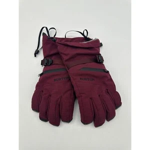Burton Goretex Gloves For Men Performance Gloves Winter Sports Sz M Burgundy - Picture 1 of 10
