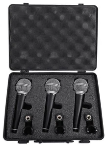 Samson R21 3-Pack Handheld Microphones+Mic Clips+Case For Church Sound Systems - Picture 1 of 5