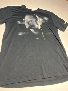Nike Lebron James LA Beats By Dre Pro Dri-Fit T-Shirt Black Men's Size L - Picture 1 of 7