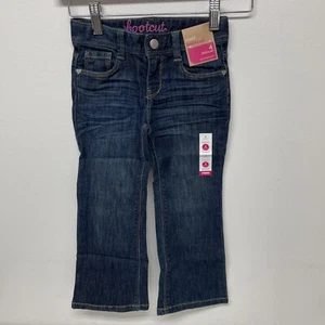 NWT Gymboree Girls Regular Bootcut Jeans Blue Adjustable Waist size 4  - Picture 1 of 4