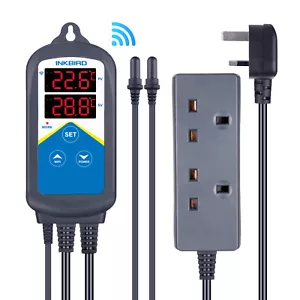 Inkbird 230V Only Heat WIFI Temperature Controller Dual Probe ITC-306A Aquarium - Picture 1 of 7