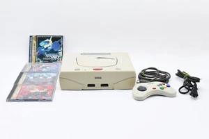 Sega Saturn Konsole Weiß Lot 4 Spiele Set 1 Controller Getestet 100V Japan - Bild 1 von 24