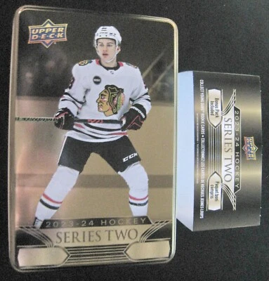 2023-24 UPPER DECK SERIES TWO EMPTY TIN CONNOR BEDARD NO CARDS - Image 1 of 4