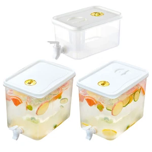Cold Drink Beverage Dispenser with Spigot Storage Refrigerator Water Pitcher - Picture 1 of 16