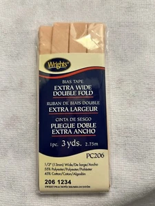 Wright’s extra breites doppelseitiges Schrägband 206-1234 SWEET PEACH - Bild 1 von 1