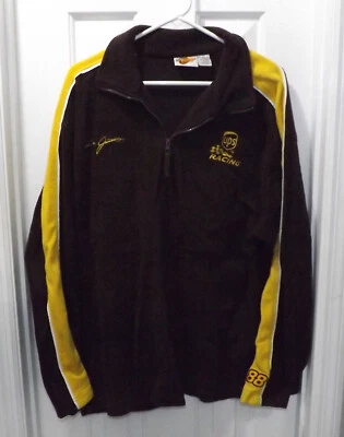 💥 CHAQUETA SUÉTER POLAR WINNERS CIRCLE NASCAR UPS RACING DALE JARRETT #88 TALLA L Foto 1 de 2