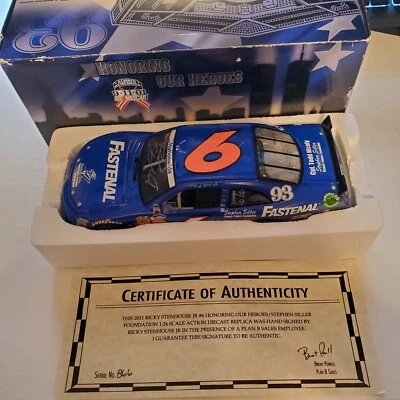 2011 Ricky Stenhouse Jr autographed #6 9/11 honoring our heros  - Image 1 of 4