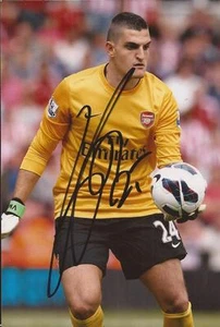 ARSENAL: VITO MANNONE SIGNED 6x4 ACTION PHOTO+COA - Picture 1 of 1