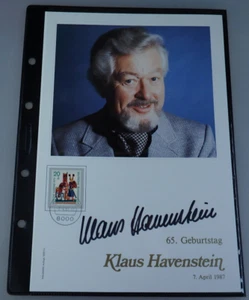 Handschriftliches Autogramm Klaus Havenstein Philswiss 1987 (112120) - Bild 1 von 3