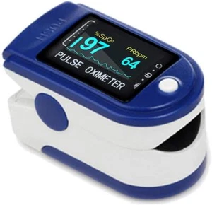 Digital Fingertip Pulse Oximeter | Measure Blood Oxygen % SpO2 Heart Rate NEW - Picture 1 of 1