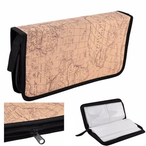 DVD Storage Bag Holder Case Capacity CD DVD Carry 80 Sleeve Organizer Wallet Box - Picture 1 of 13