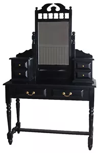 Mahagoni Schminktisch Vintage Spiegelkonsole Frisiertisch Konsolentisch Antik - Bild 1 von 4