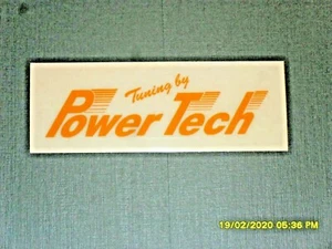 Aufkleber / Sticker + Power Tech + Tuning by + Felgenhersteller + orange - Bild 1 von 1