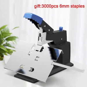 Máquina de encuadernación grapadora de costura de silla de montar de oficina manual de escritorio - Imagen 1 de 11