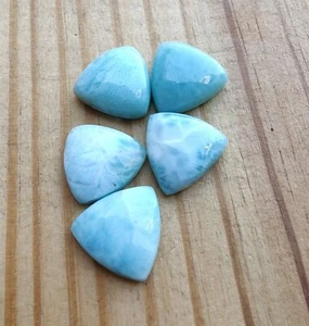Piedra preciosa natural calibrada Larimar Trillón Cabujón 10x10mm a 15x15mm - Imagen 1 de 6