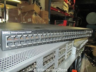 Dell PowerConnect 7048P Gigabit 48x 10/100/1000 4x SFP 1GbE PoE+ Layer 3 Switch - Image 1 of 2