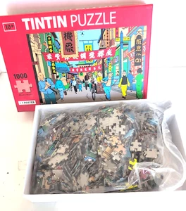 Tintin Jigsaw Puzzle 1000 Pieces Preowned Used Rare Shanghai Herge Museum - Picture 1 of 6