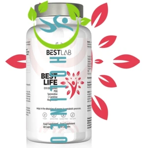 Best Lab BestLife Koenzym Q10 Ubichinon, L-karnityna, magnez 60 wegańskich kapsułek - Zdjęcie 1 z 5