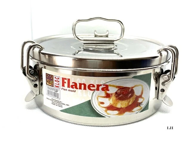 Molde de flan Kloc. Fabricante de flanes. Flanera 1 QT acero inoxidable. Foto 1 de 1