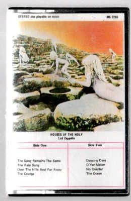 LED ZEPPELIN Houses of the Holy CASSETTE Song Remains the Same PAGE PLANT VG - Image 1 of 2