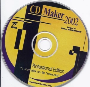CD Maker Professional Edition 2002 (for PC Windows XP 95 98 NT) - Photo 1/1