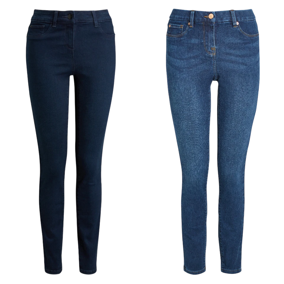 Ladies N@@t Skinny Jeans Blue Button with Zip Fly Sizes 6 - 18 - Image 1 of 1