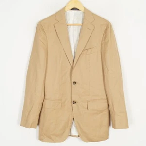 SUITSUPPLY HAVANAFLAP Men Blazer Size 90 (~S EU46 UK36) Notch Lapel Beige Wool - Picture 1 of 10