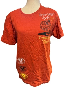 Camisa Brooklyn Cloth MFG Naranja Unisex Talla M Abre los Ojos Manga Corta - Imagen 1 de 8