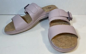 CLARKS Cloud Steppers Slides Sandals Shoes Womens Lavender Sz 9 Adjustable - Picture 1 of 8