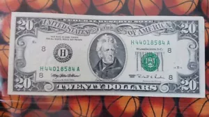 1995 $20 Twenty Dollar Bill Federal Reserve Note Vintage United States - Picture 1 of 6