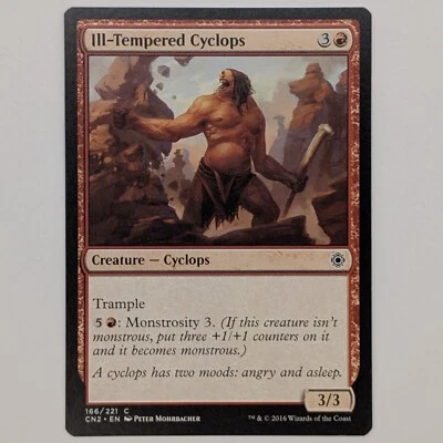 Ill-Tempered Cyclops - Conspiracy CN2 Magic Card MTG - NM - Image 1 of 2