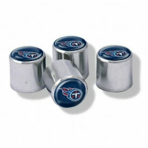 NUEVO Tennessee Titans Fútbol Cromado Válvula Válvula Tapas del Vástago con Colores de Equipo-4 PC - Imagen 1 de 1