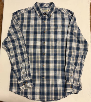 Camisa con botones Faded Glory - Azul - Talla M - Manga larga - 100 % algodón Foto 1 de 4